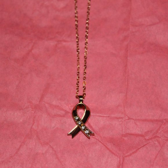 Ribbon Pendant Created With Swaroski Crystals - Picture 2 of 8